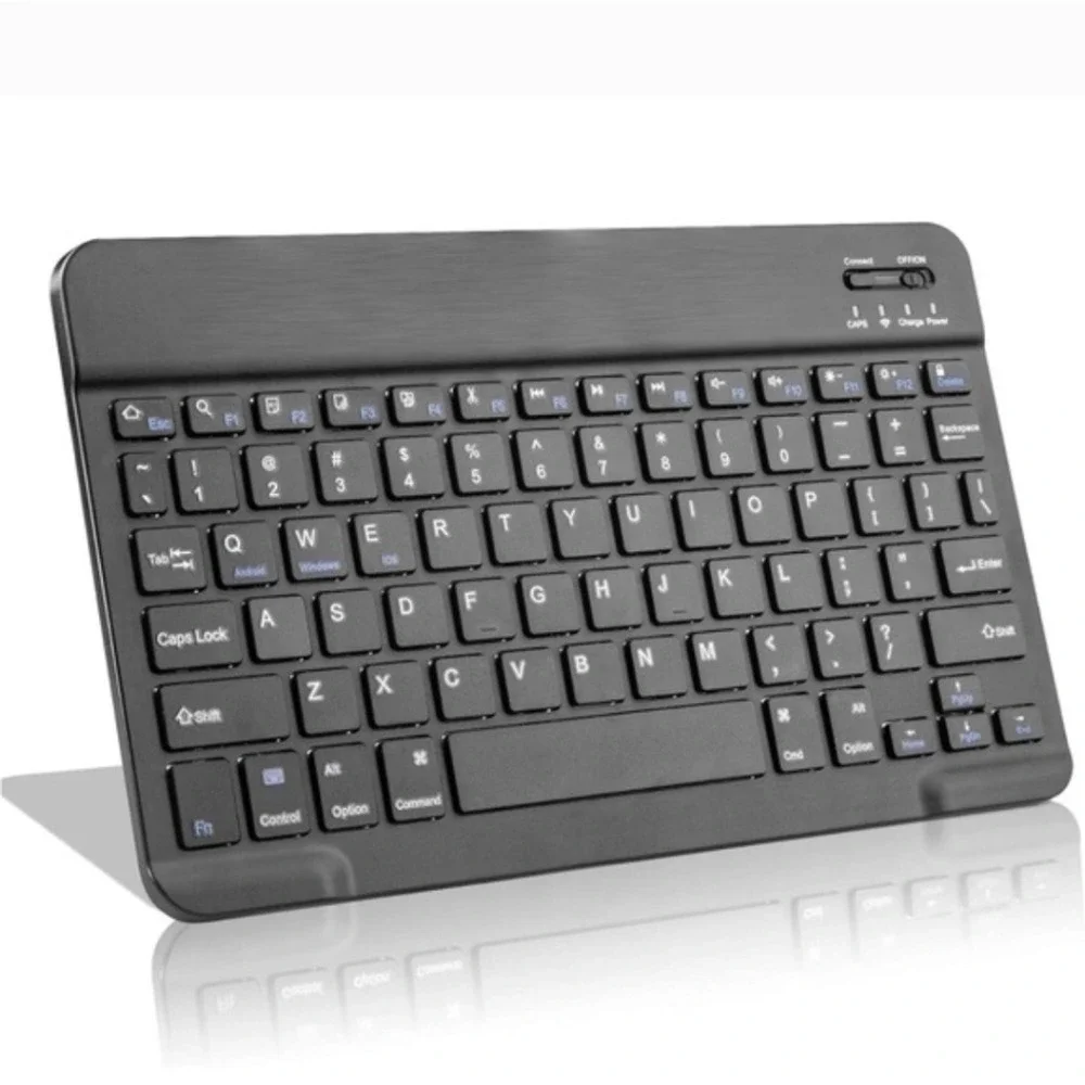 Fintie Bluetooth Wireless Keyboard Universal Black Ultra-Slim Rechargeable HB030